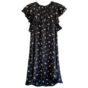 Sabina Musayev NWT Women’s Flutter Sleeve Hoshi Midi Dress  Sz S/M‎